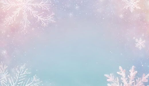 パステルな雪の結晶背景