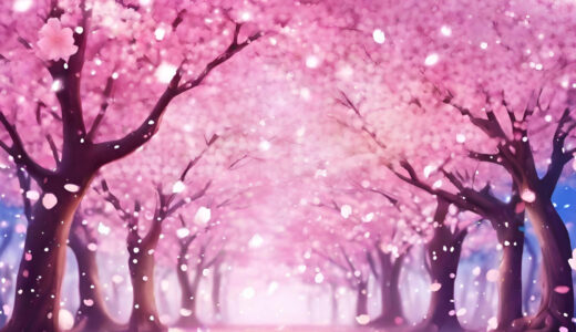 幻想的な桜背景